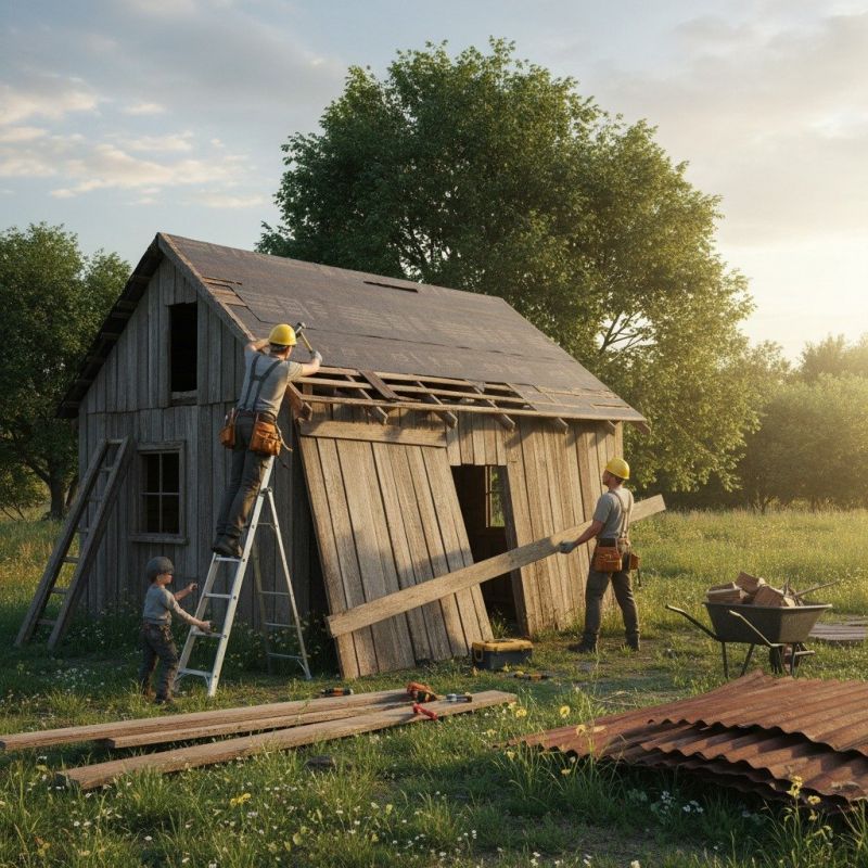 Wood Shed Repair in Kansas City, KS