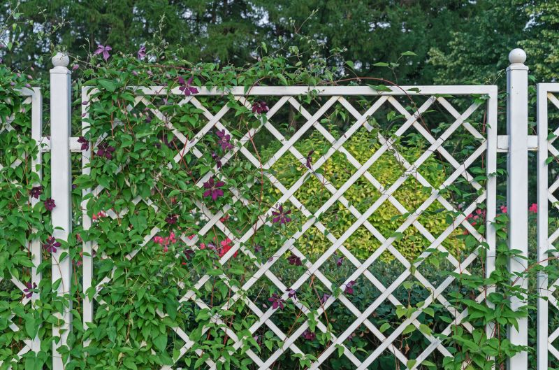 Wood Trellis Installation in Wilmington, NC